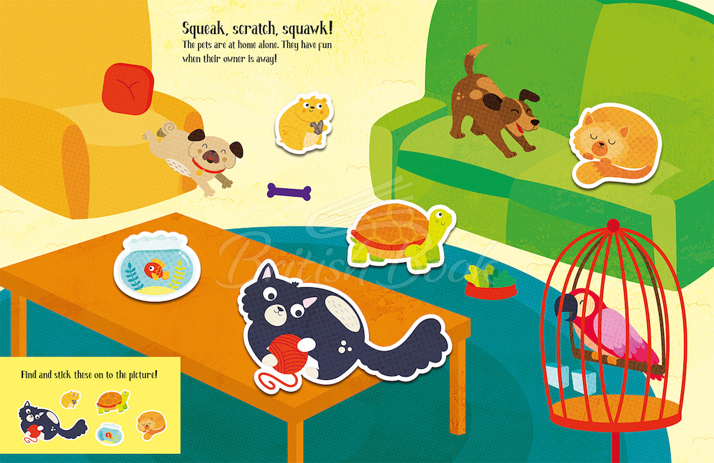 Книга Felt Stickers: Animals Play Scene Book зображення 2