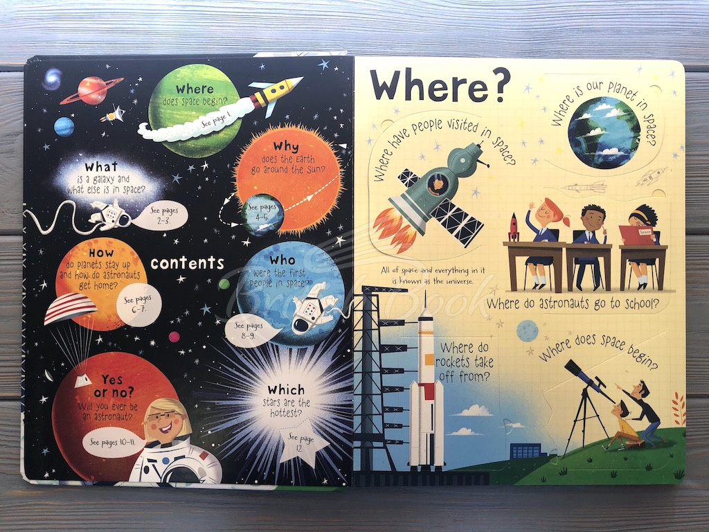 Книга Lift-the-Flap Questions and Answers about Space зображення 2
