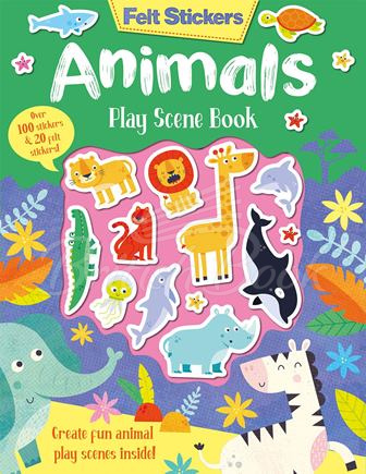 Книга Felt Stickers: Animals Play Scene Book зображення
