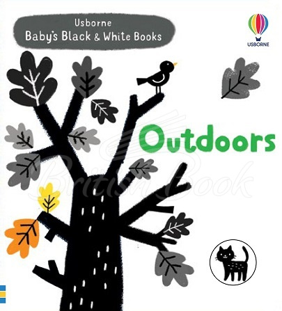 Книга Usborne Baby's Black and White Books: Outdoors зображення