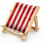 Deckchair Bookchair Stripy Red