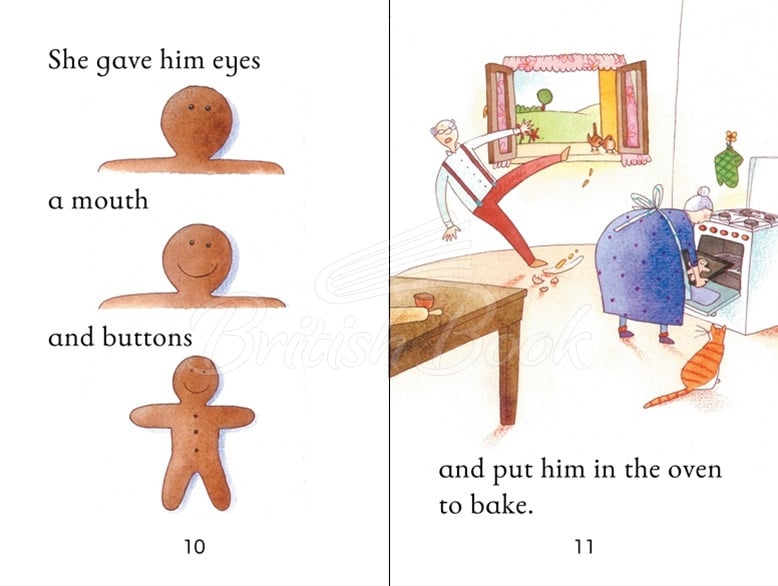 Книга Usborne First Reading Level 3 The Gingerbread Man зображення 3