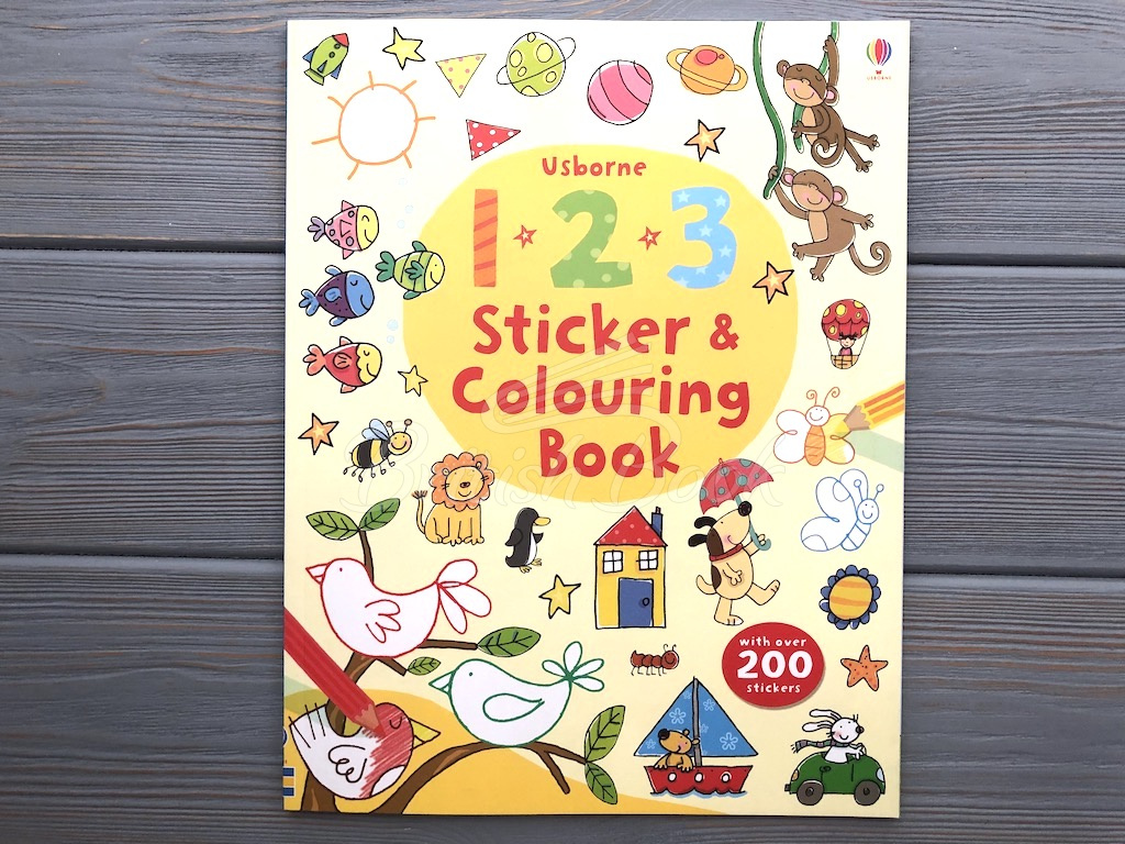 Книга 123 Sticker and Colouring Book зображення 1