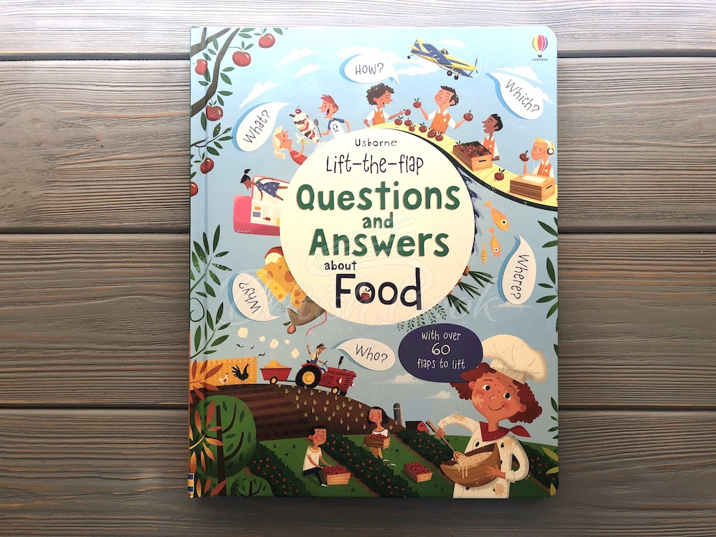 Книга Lift-the-Flap Questions and Answers about Food зображення 1