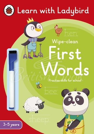 Книга Learn with Ladybird: Wipe-Clean First Words (3-5 Years) зображення