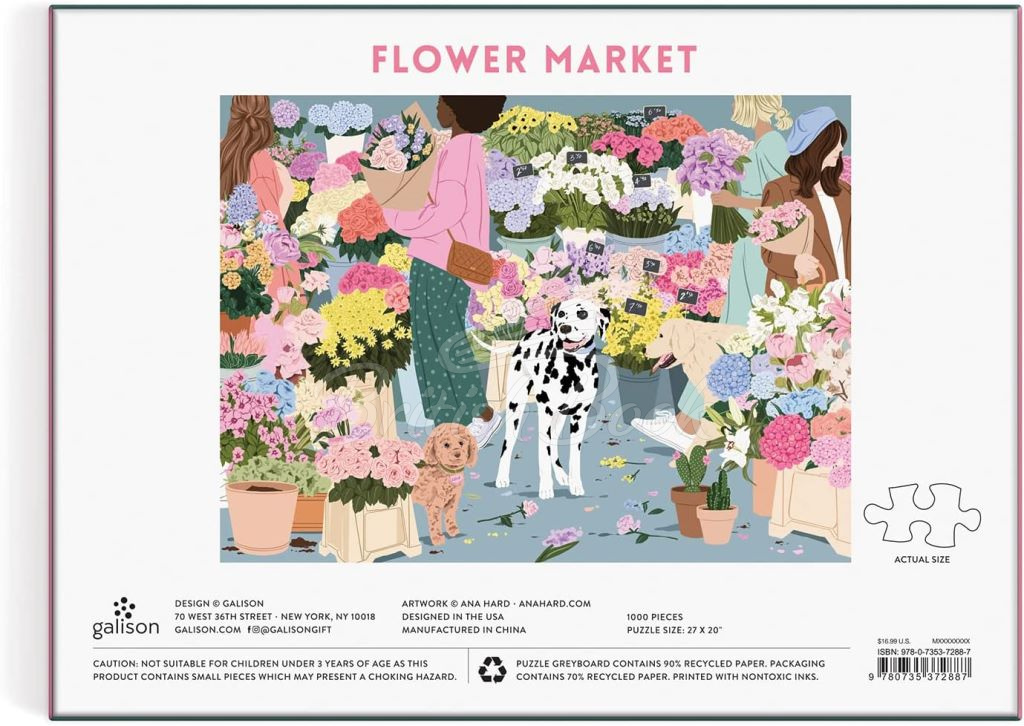 Пазл Flower Market 1000 Piece Puzzle зображення 3