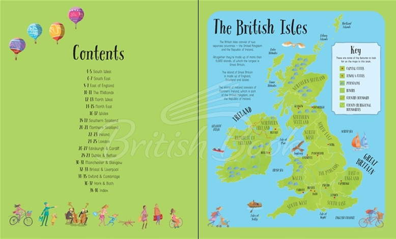 Книга Usborne Illustrated Atlas of Britain and Ireland зображення 1