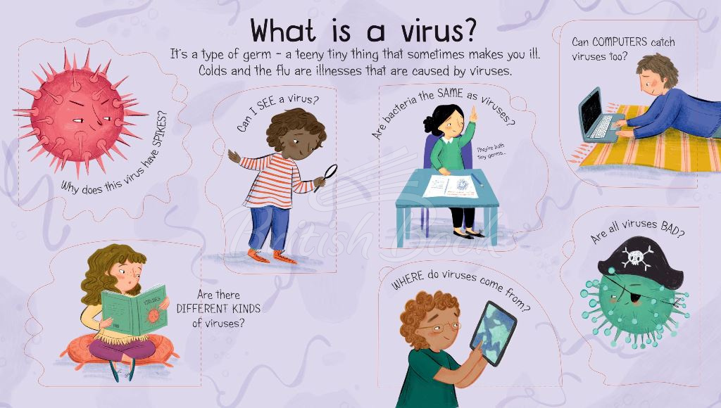 Книга Lift-the-Flap Very First Questions and Answers: What is a Virus? зображення 3