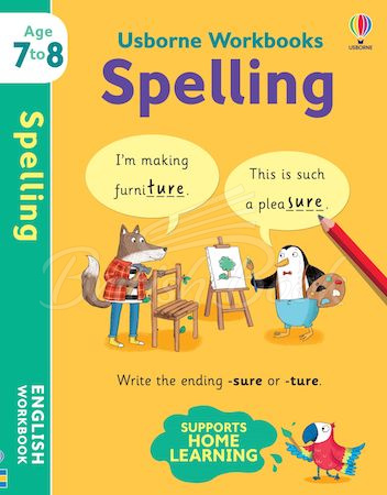 Книга Usborne Workbooks: Spelling (Age 7 to 8) зображення