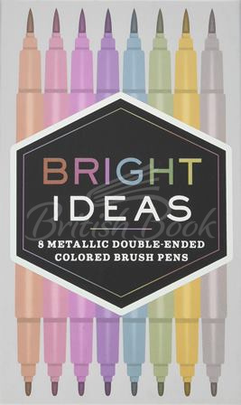 Набір Bright Ideas Metallic Double-Ended Colored Brush Pens зображення