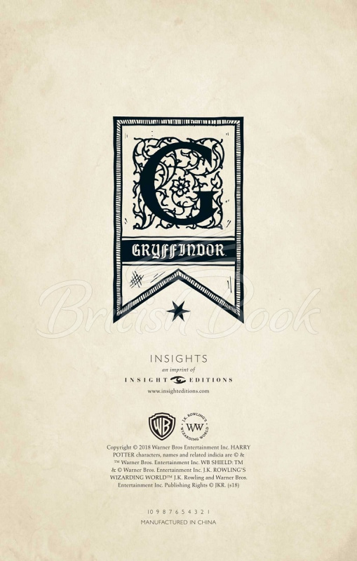 Блокнот Harry Potter: Gryffindor Ruled Journal зображення 3