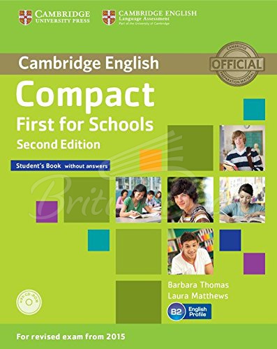 Підручник Compact First for Schools Second Edition Student's Book without answers with CD-ROM зображення