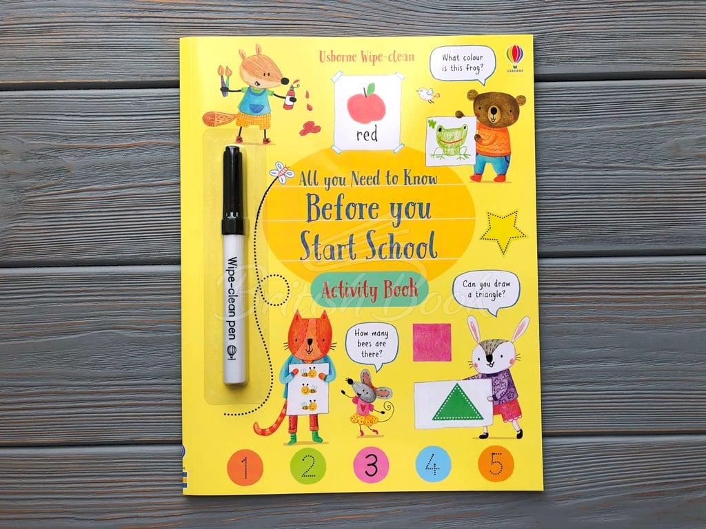 Книга Wipe-Clean All You Need to Know Before You Start School Activity Book зображення 1