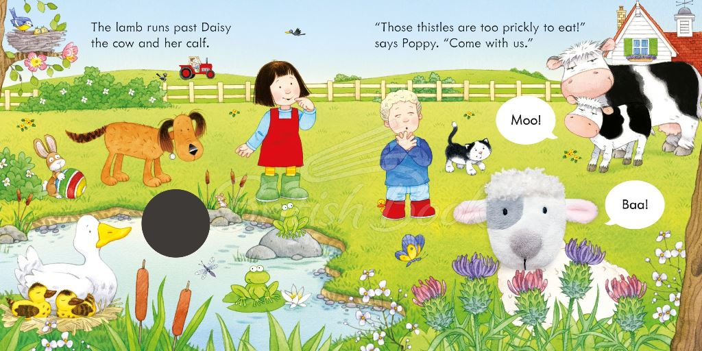 Книга Usborne Farmyard Tales: Poppy and Sam and the Lamb Finger Puppet Book зображення 1