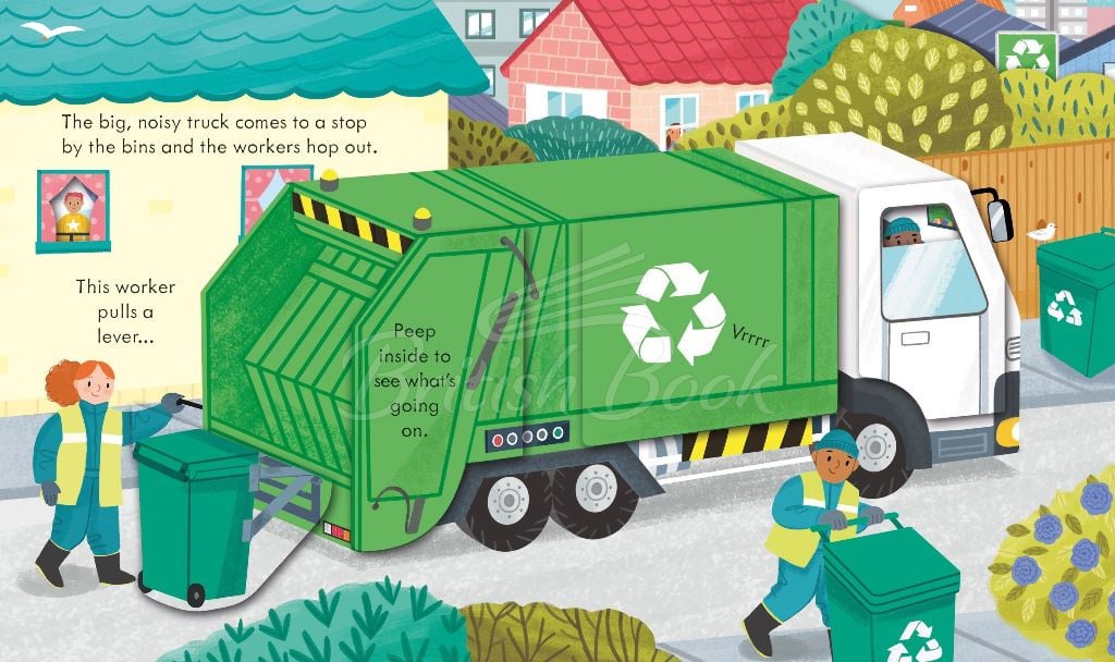 Книга Peep inside How a Recycling Truck Works зображення 1