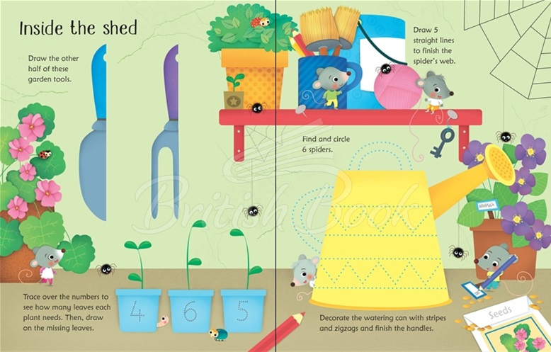 Книга Wipe-Clean Garden Activities зображення 3