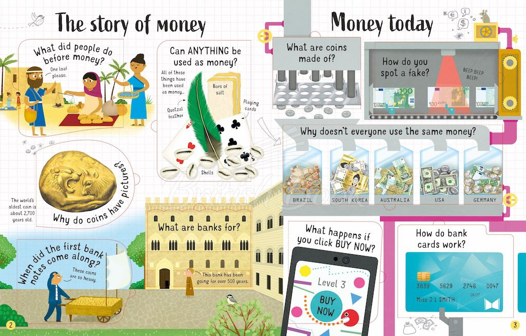 Книга Lift-the-Flap Questions and Answers about Money зображення 1