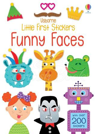 Книга Little First Stickers: Funny Faces зображення