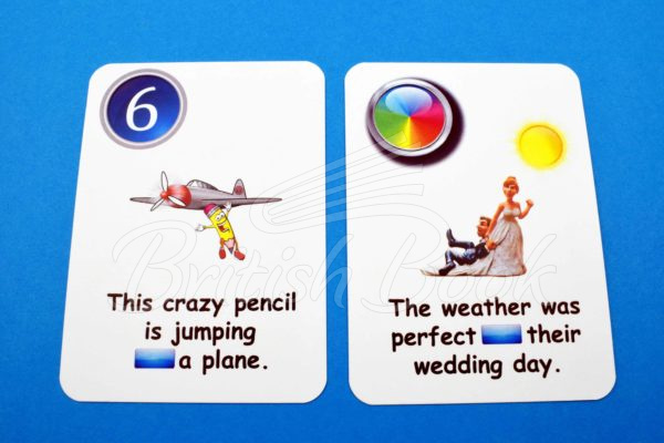 Картки Fun Card English: Prepositions of Time and Place зображення 6