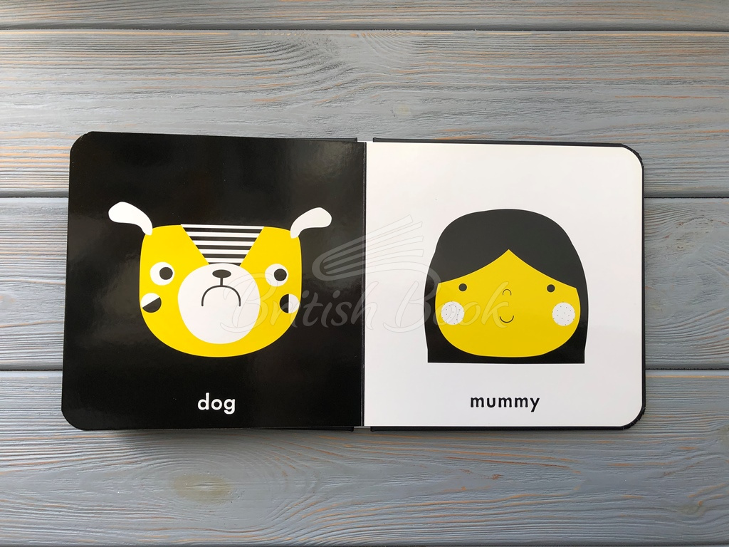 Книга Baby Touch: Faces (A Black-and-White Book) изображение 4