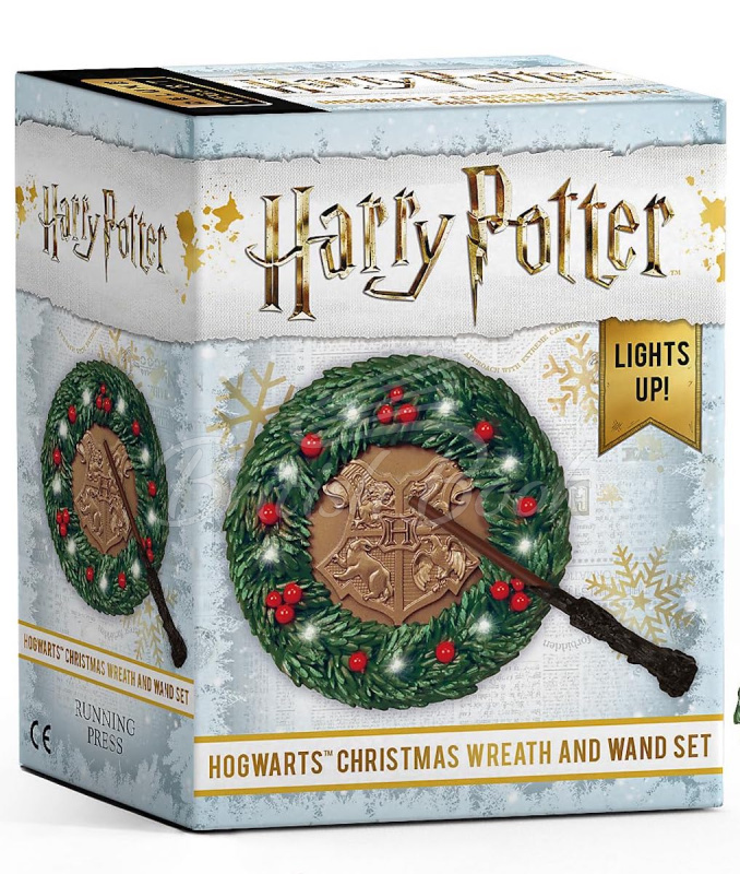 Міні-модель Harry Potter: Hogwarts Christmas Wreath and Wand Set зображення