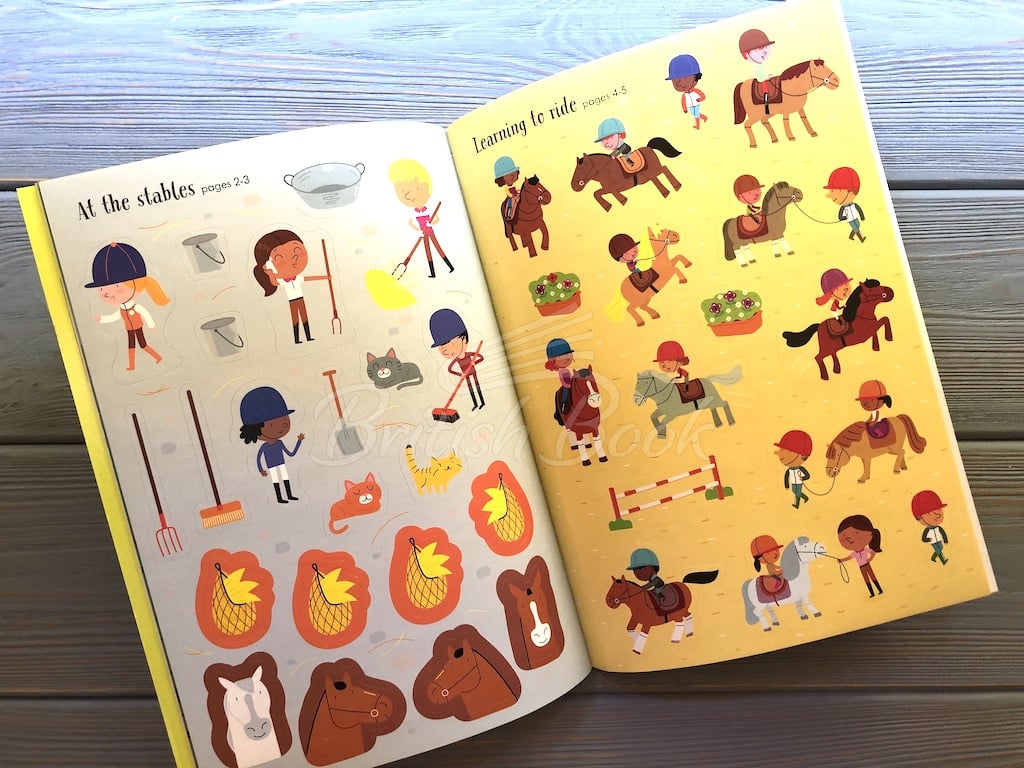 Книга Little First Stickers: Horses and Ponies зображення 4