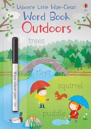 Книга Little Wipe-Clean Word Book: Outdoors зображення