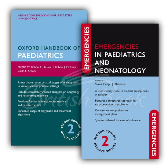 Набір книжок Oxford Handbook of Paediatrics Second Edition and Emergencies in Paediatrics and Neonatology Second Edition Pack зображення 1