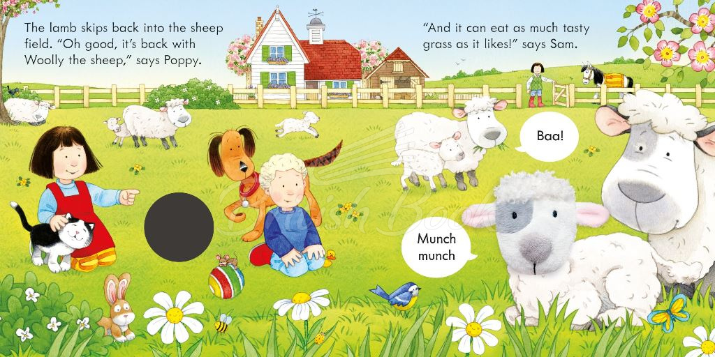 Книга Usborne Farmyard Tales: Poppy and Sam and the Lamb Finger Puppet Book зображення 2