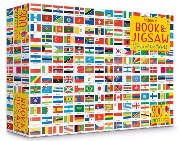 Пазл Usborne Book and Jigsaw: Flags of the World зображення 1