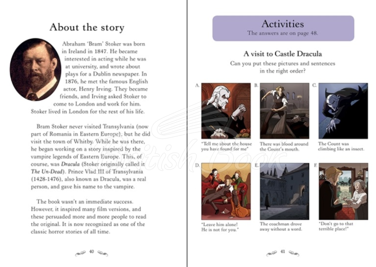 Книга Usborne English Readers Level 3 Dracula зображення 3