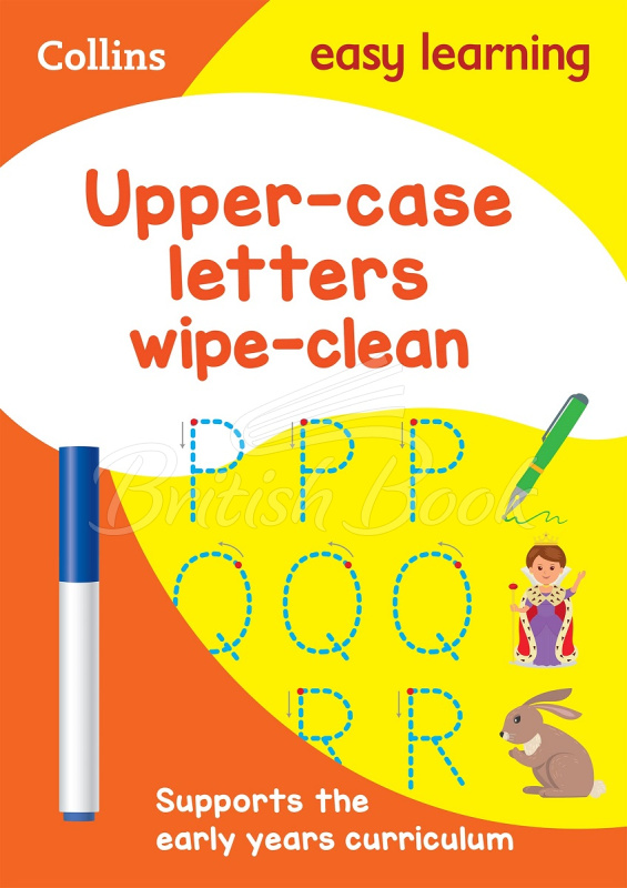 Книга Collins Easy Learning Preschool: Upper Case Letters Wipe-Clean Activity Book (Ages 3-5) зображення
