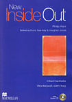 New Inside Out Intermediate Workbook with key and Audio CD
