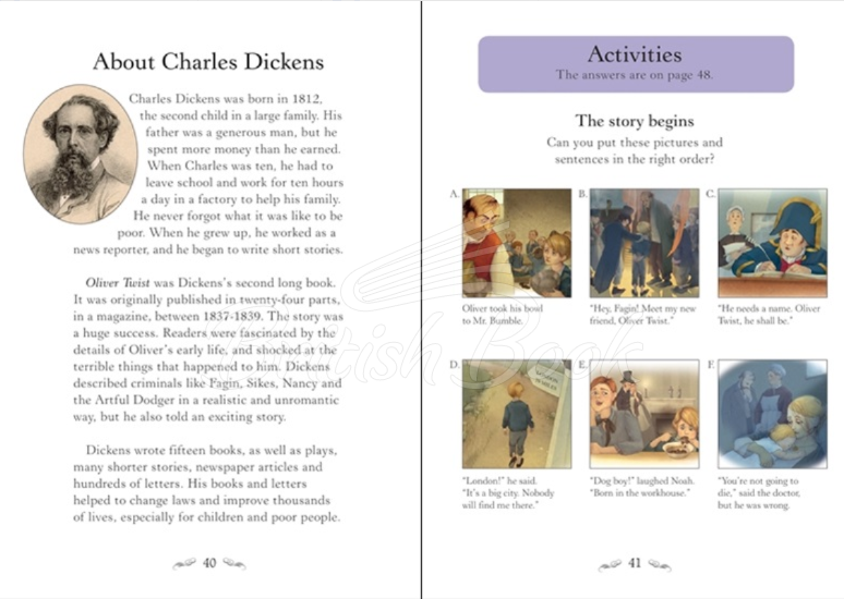 Книга Usborne English Readers Level 3 Oliver Twist зображення 3