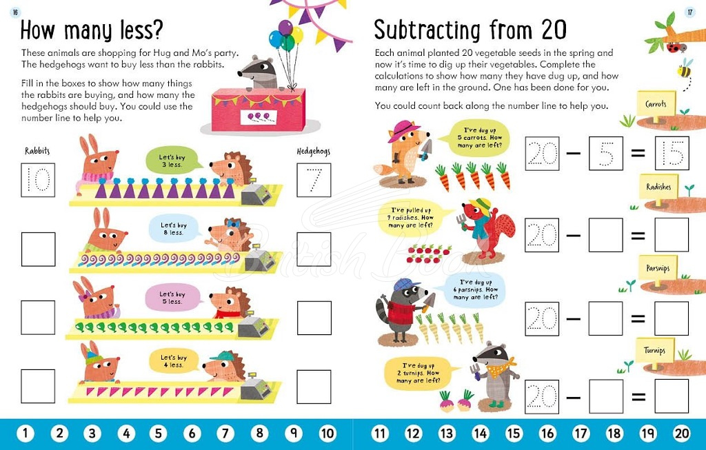 Книга Usborne Workbooks: Subtracting (Age 5 to 6) зображення 2