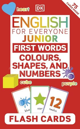 Картки English for Everyone Junior: First Words Colours, Shapes, and Numbers Flash Cards зображення