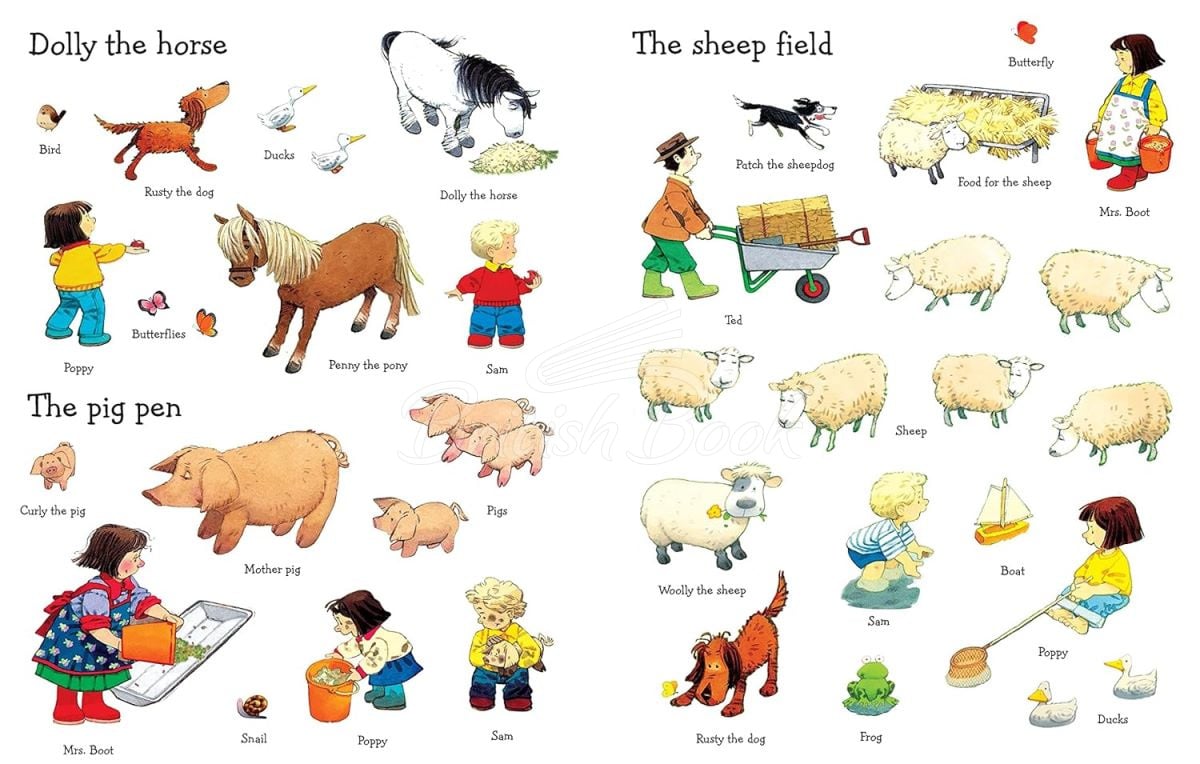 Книга Usborne Farmyard Tales: Sticker Book зображення 3