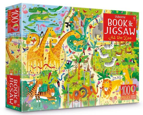 Пазл Usborne Book and Jigsaw: At The Zoo зображення 1