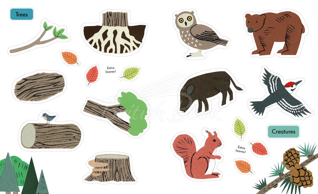 Книга Little Observers: Forest Sticker Book зображення 2
