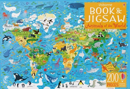 Пазл Usborne Book and Jigsaw: Animals of the World зображення