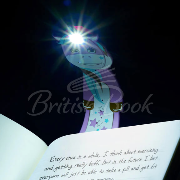 Ліхтарик для книжок Flexilight Pals Unicorn Purple зображення 1