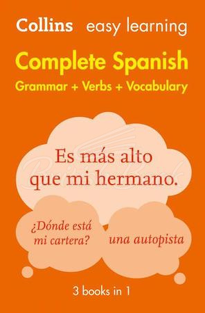 Книга Collins Easy Learning: Complete Spanish Grammar + Verbs + Vocabulary зображення