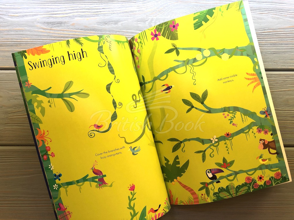 Книга Little First Stickers: Jungle зображення 4