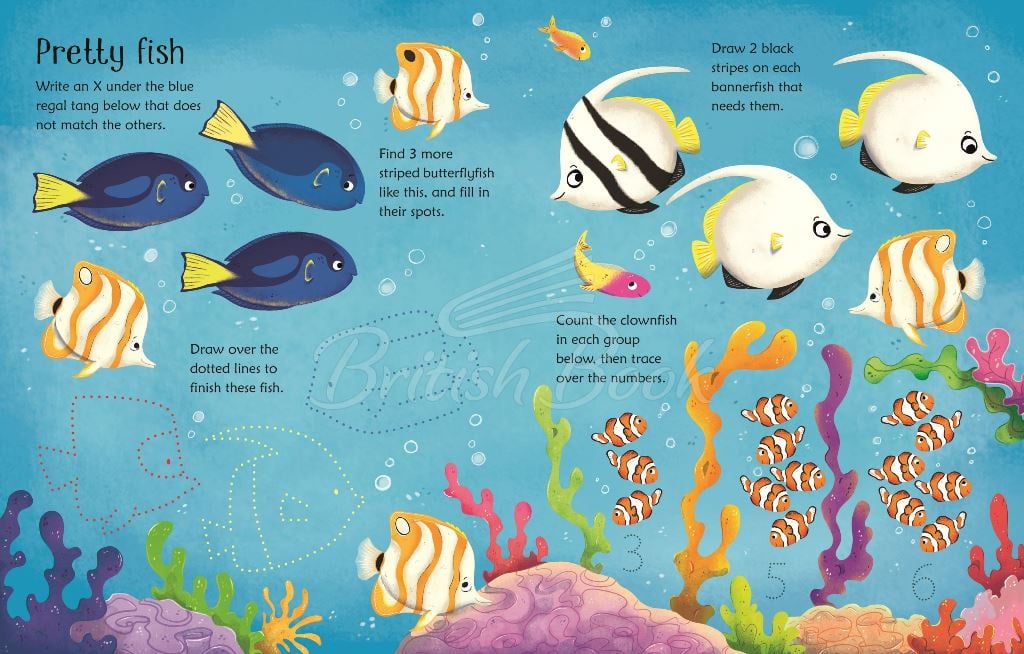 Книга Wipe-Clean Aquarium Activities зображення 2