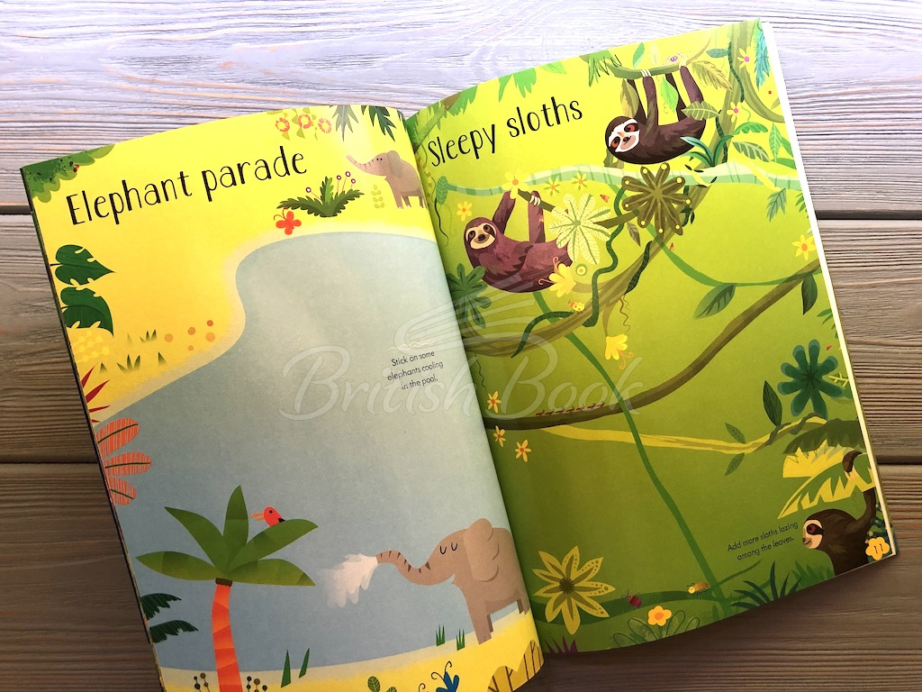 Книга Little First Stickers: Jungle зображення 6