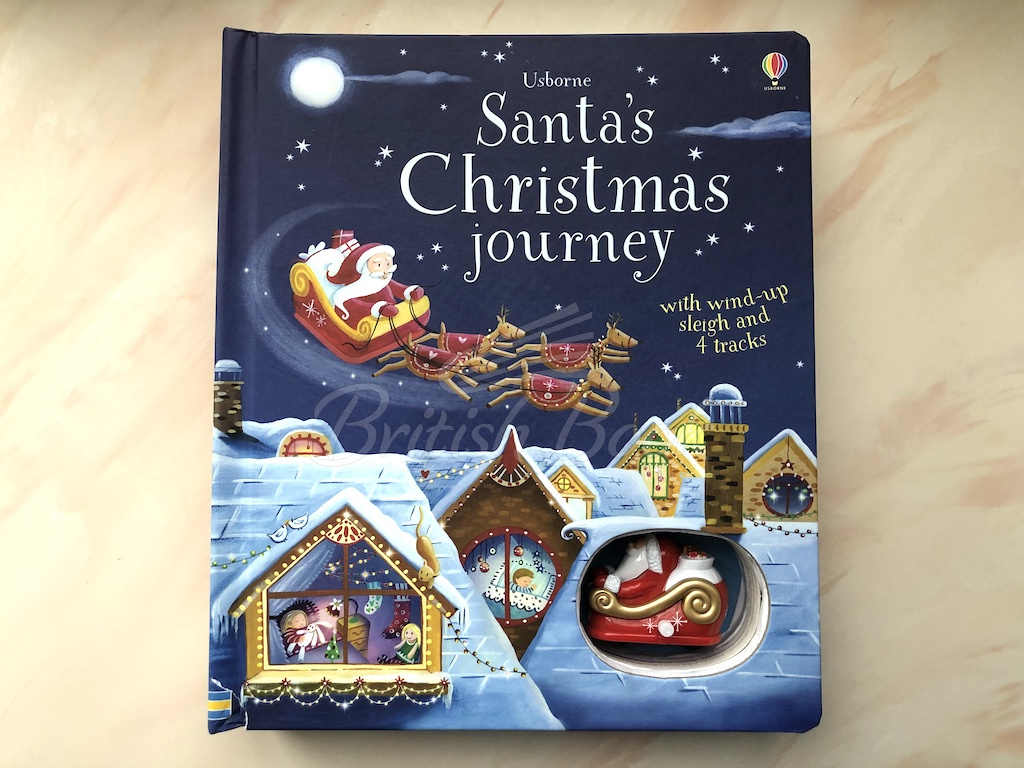 Книга Santa's Christmas Journey with Wind-up Sleigh зображення 1
