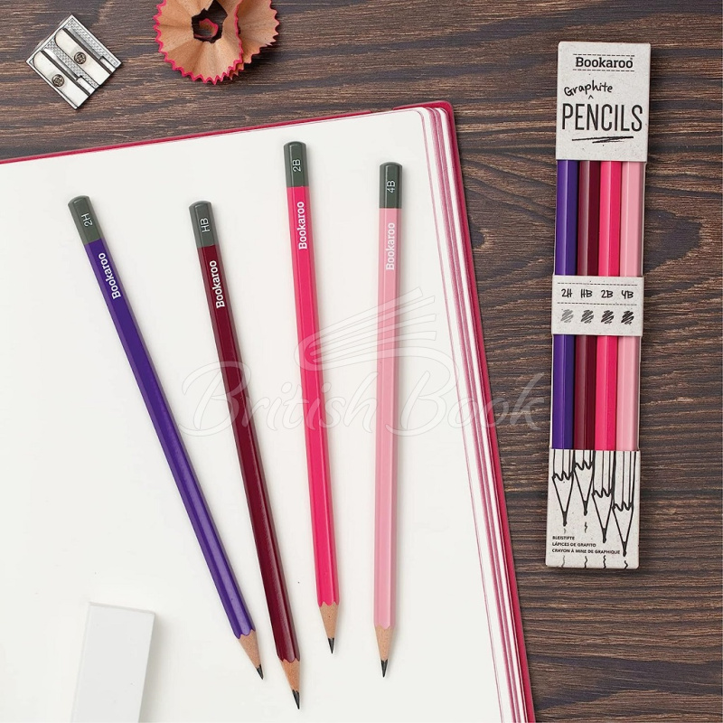 Набор Bookaroo Graphite Pencils Pinks изображение 3