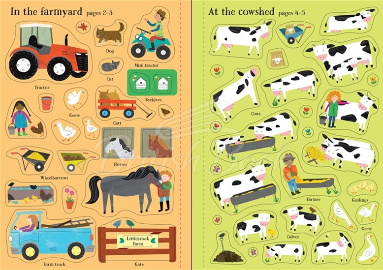 Книга Little First Stickers: Farm зображення 1