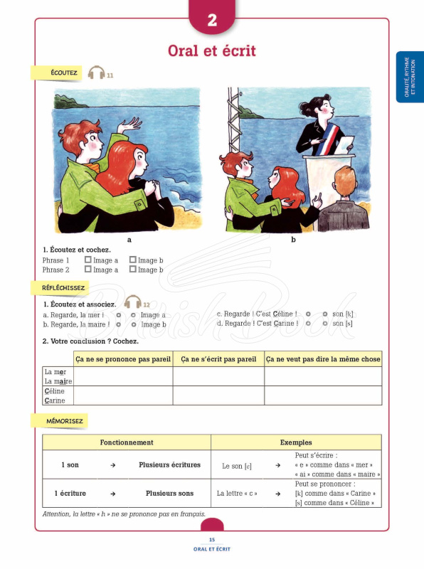 Книжка з диском Phonétique essentielle du français 100% FLE A1/A2 Livre avec CD mp3 зображення 10