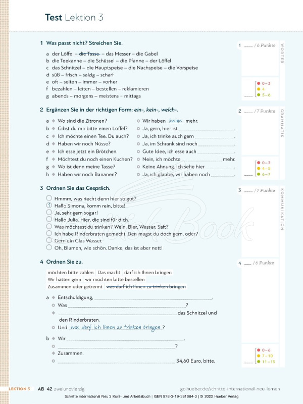 Підручник і робочий зошит Schritte international Neu 3 Kurs- und Arbeitsbuch mit Audios online зображення 21